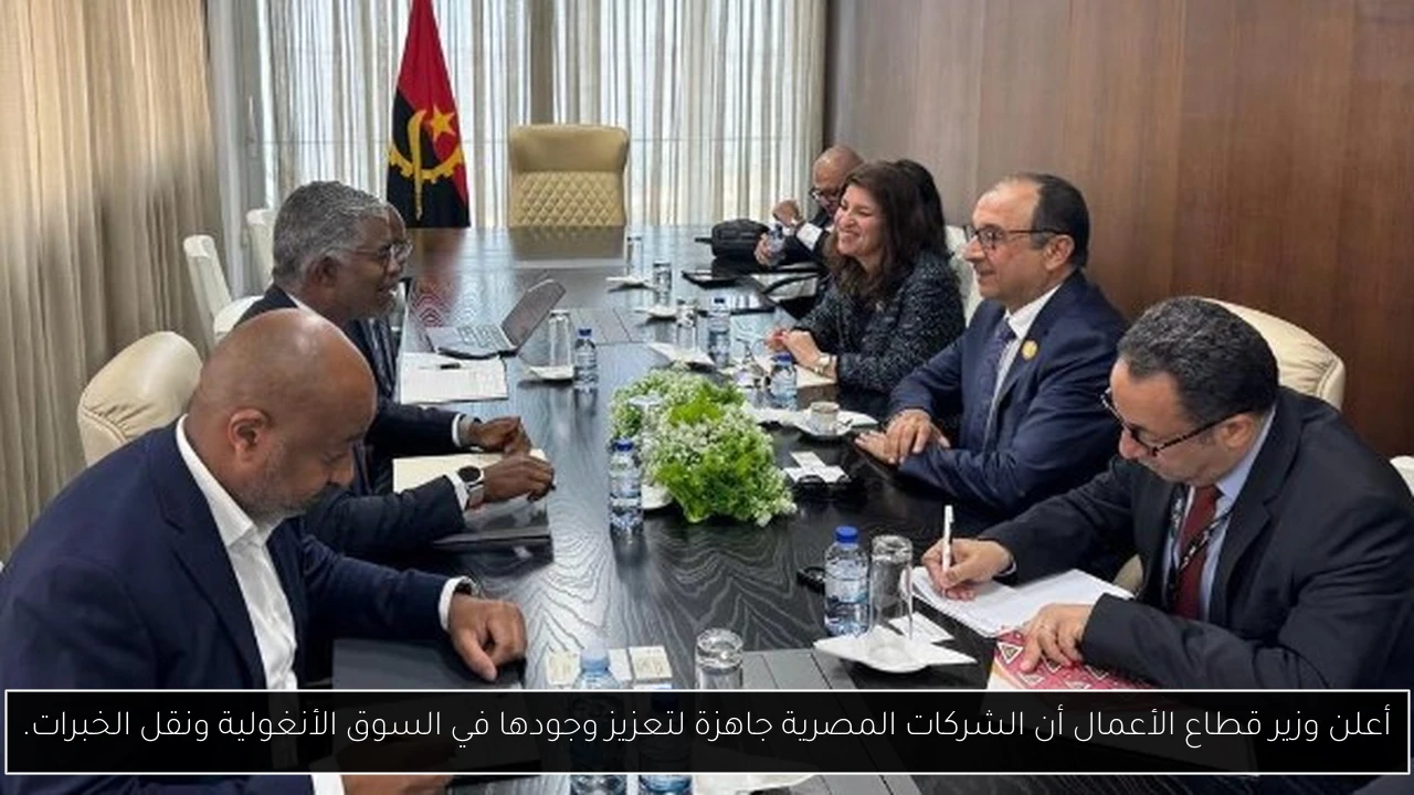 أعلن وزير قطاع الأعمال أن الشركات المصرية جاهزة لتعزيز وجودها في السوق الأنغولية ونقل الخبرات.