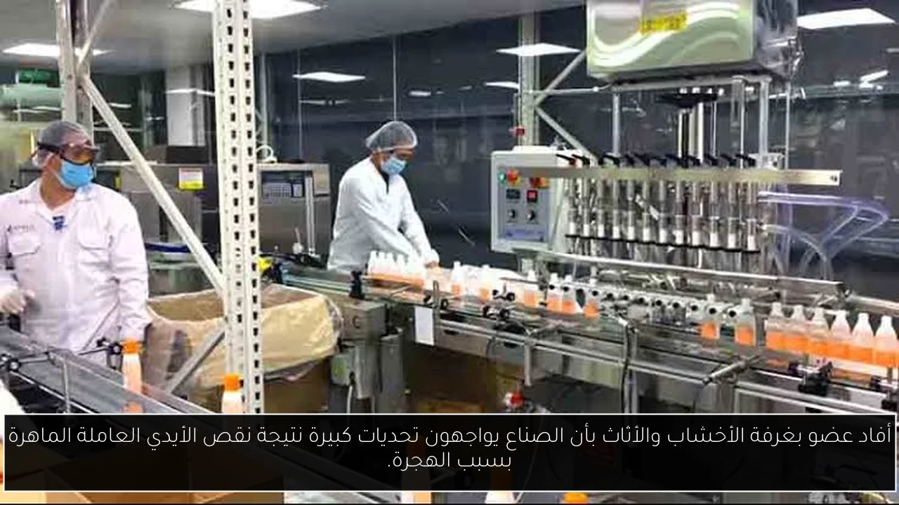 أفاد عضو بغرفة الأخشاب والأثاث بأن الصناع يواجهون تحديات كبيرة نتيجة نقص الأيدي العاملة الماهرة بسبب الهجرة.
