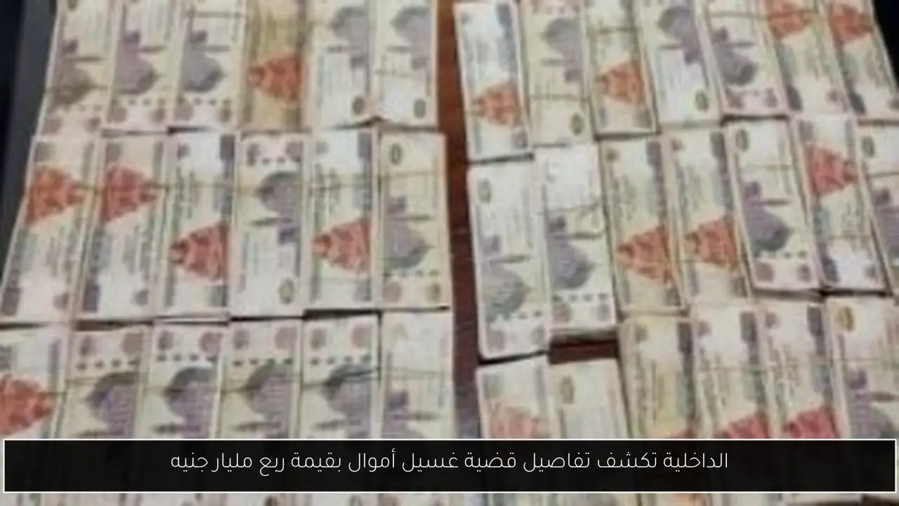 الداخلية تكشف تفاصيل قضية غسيل أموال بقيمة ربع مليار جنيه