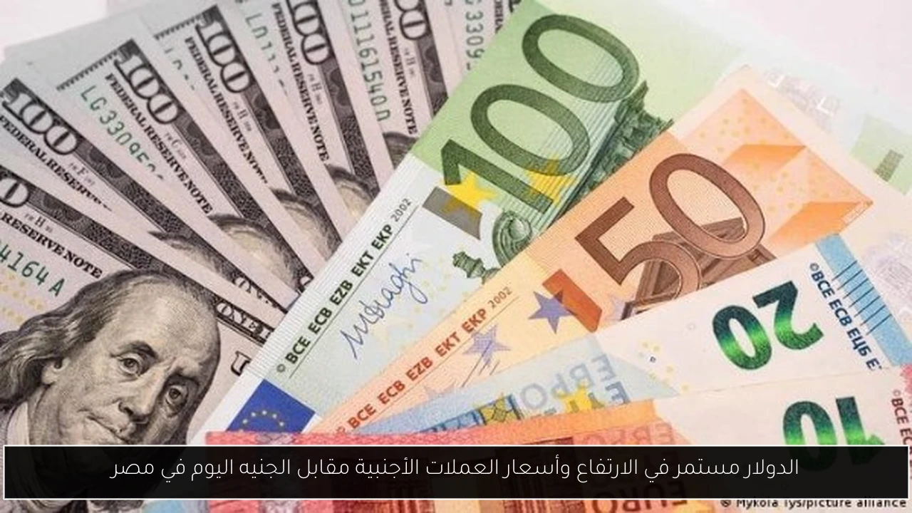 الدولار مستمر في الارتفاع وأسعار العملات الأجنبية مقابل الجنيه اليوم في مصر