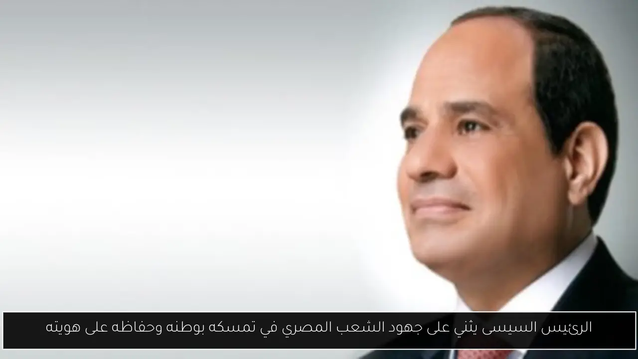 الرئيس السيسى يثني على جهود الشعب المصري في تمسكه بوطنه وحفاظه على هويته