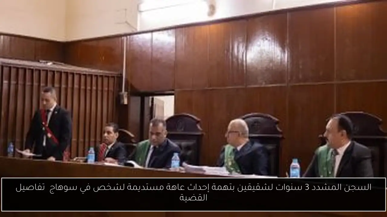 السجن المشدد 3 سنوات لشقيقين بتهمة إحداث عاهة مستديمة لشخص في سوهاج  تفاصيل القضية