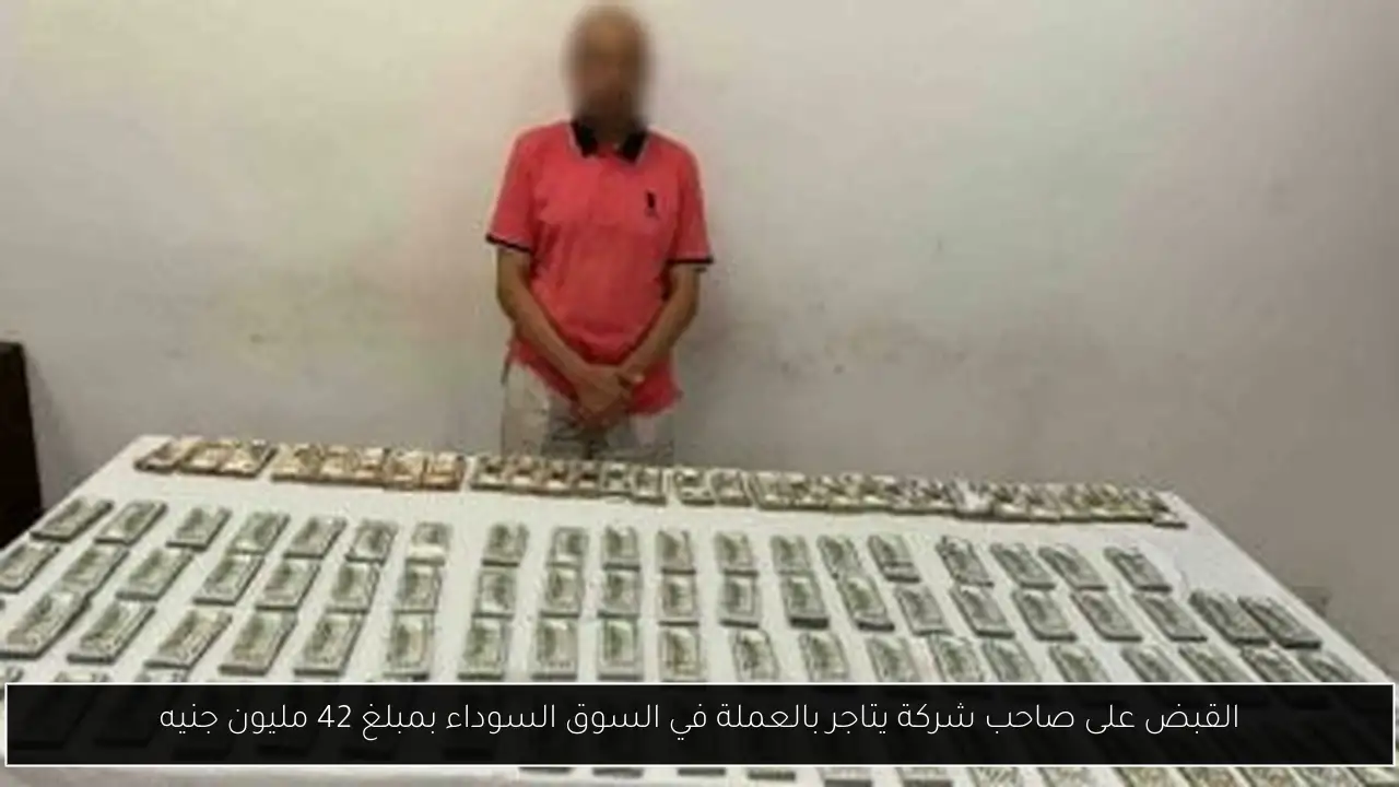 القبض على صاحب شركة يتاجر بالعملة في السوق السوداء بمبلغ 42 مليون جنيه