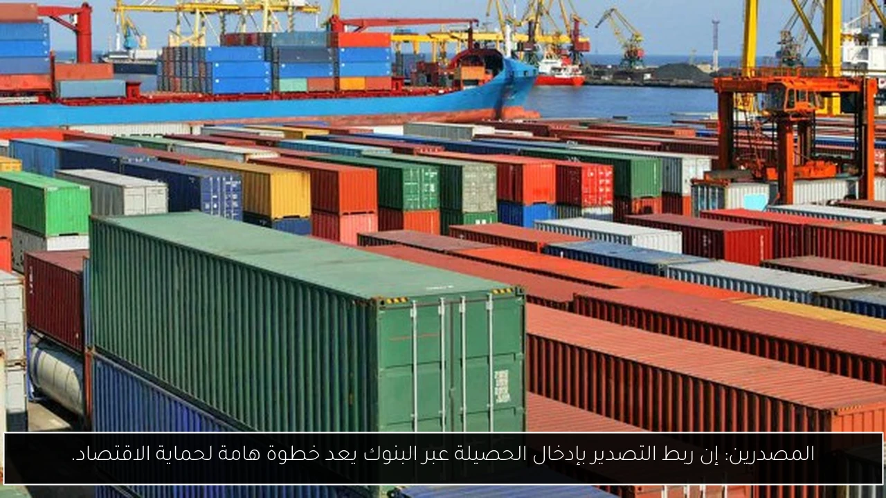 المصدرين: إن ربط التصدير بإدخال الحصيلة عبر البنوك يعد خطوة هامة لحماية الاقتصاد.