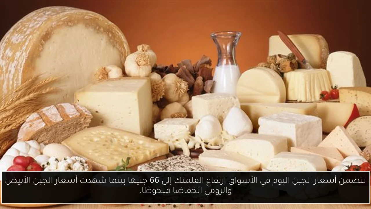 تتضمن أسعار الجبن اليوم في الأسواق ارتفاع الفلمنك إلى 66 جنيها بينما شهدت أسعار الجبن الأبيض والرومي انخفاضا ملحوظا.