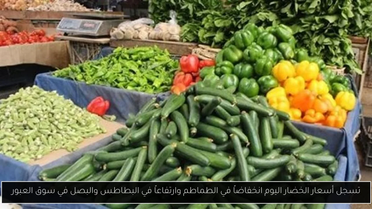تسجل أسعار الخضار اليوم انخفاضاً في الطماطم وارتفاعاً في البطاطس والبصل في سوق العبور