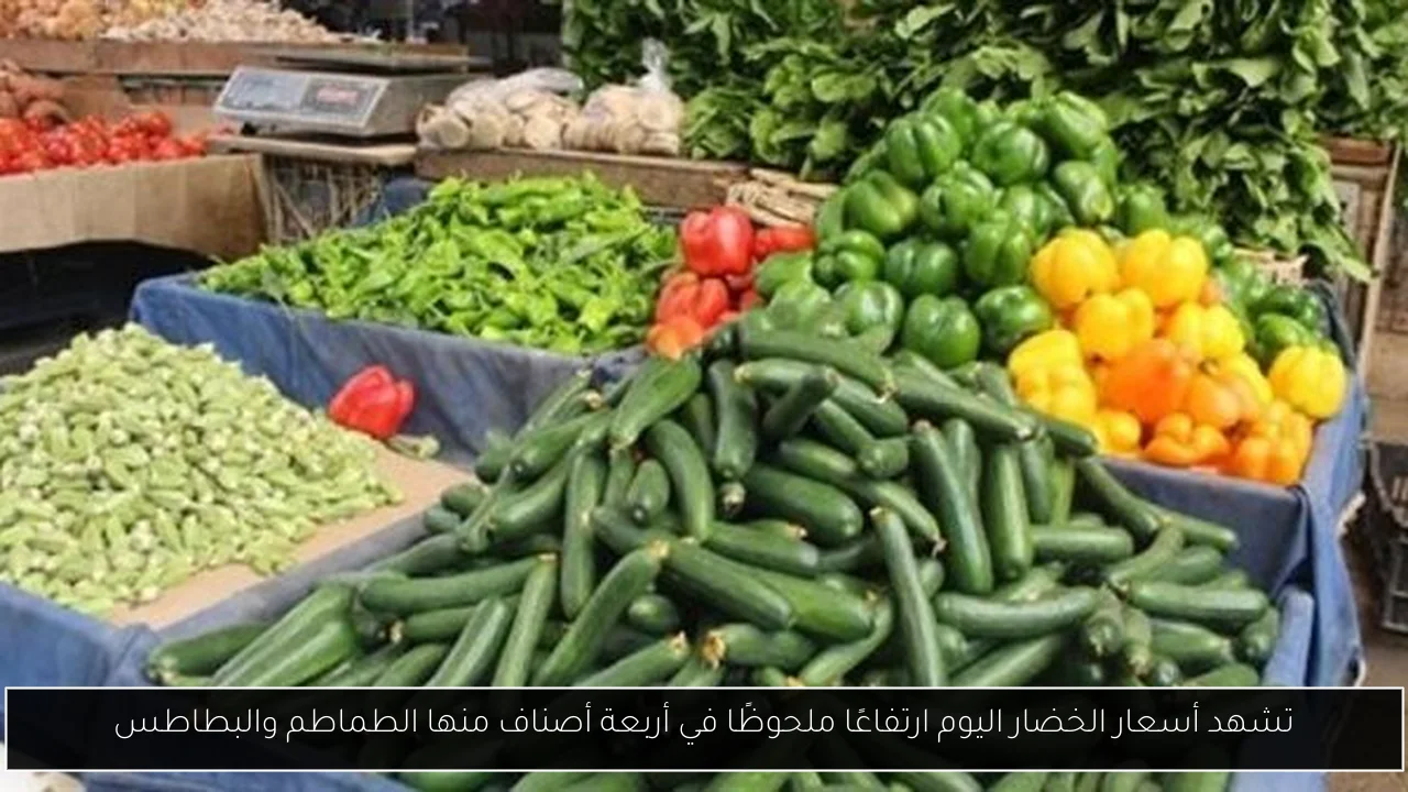 تشهد أسعار الخضار اليوم ارتفاعًا ملحوظًا في أربعة أصناف منها الطماطم والبطاطس