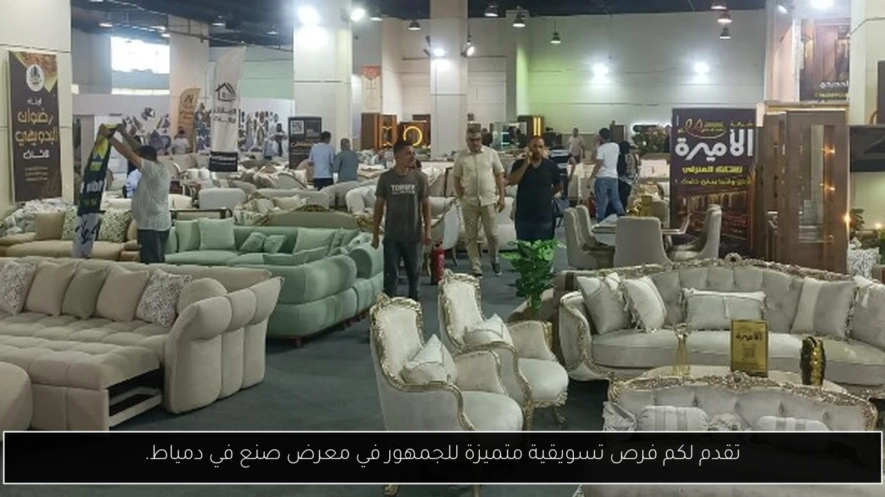 تقدم لكم فرص تسويقية متميزة للجمهور في معرض صنع في دمياط.