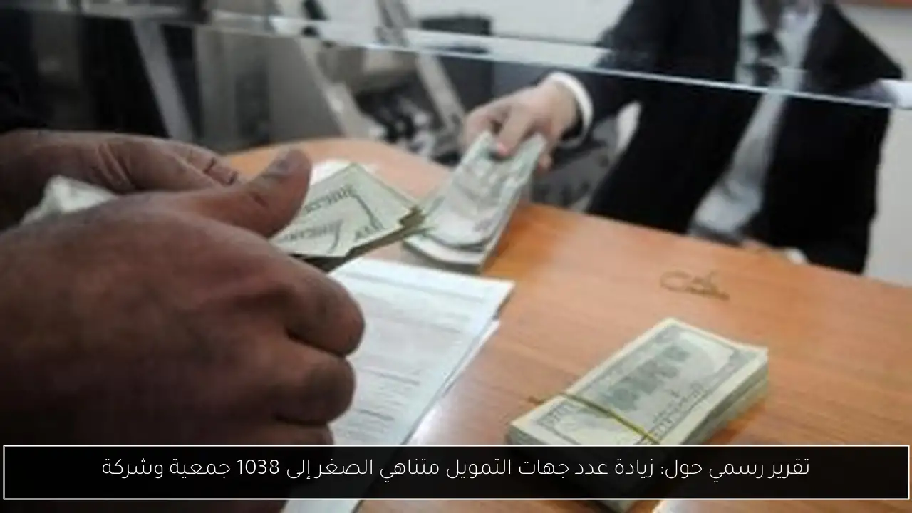 تقرير رسمي حول: زيادة عدد جهات التمويل متناهي الصغر إلى 1038 جمعية وشركة