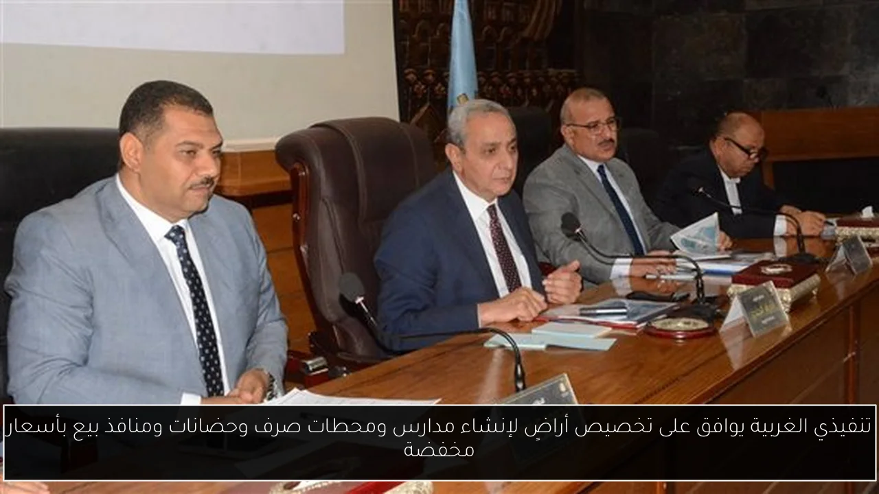 تنفيذي الغربية يوافق على تخصيص أراضٍ لإنشاء مدارس ومحطات صرف وحضانات ومنافذ بيع بأسعار مخفضة