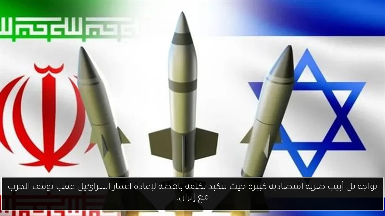 تواجه تل أبيب ضربة اقتصادية كبيرة حيث تتكبد تكلفة باهظة لإعادة إعمار إسرائيل عقب توقف الحرب مع إيران.
