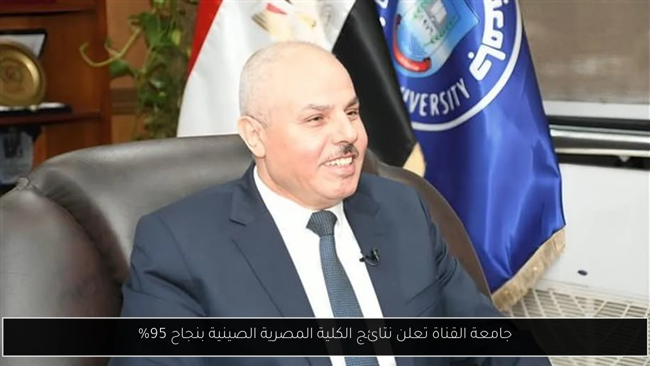 جامعة القناة تعلن نتائج الكلية المصرية الصينية بنجاح 95%