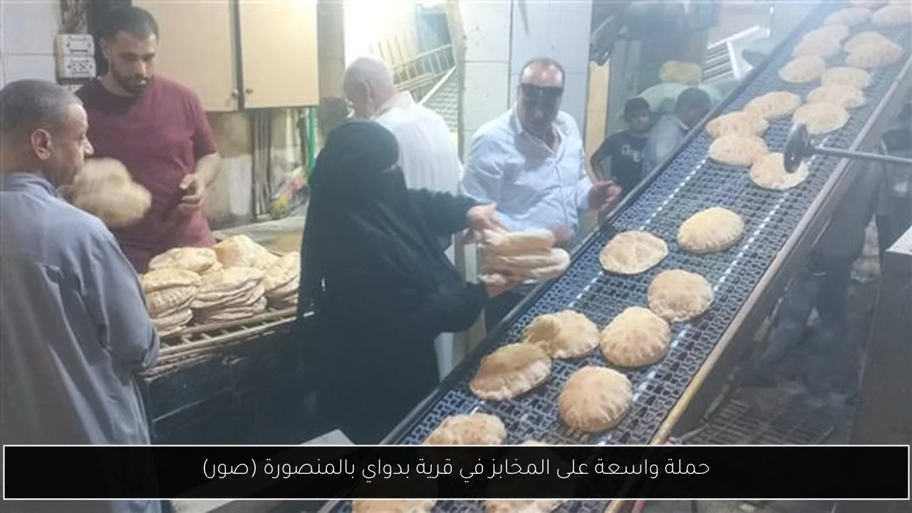 حملة واسعة على المخابز في قرية بدواي بالمنصورة (صور)