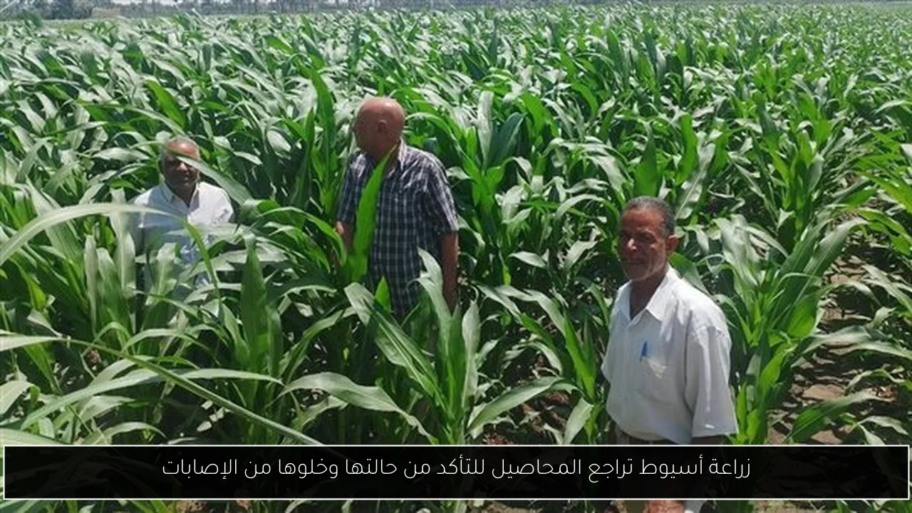 زراعة أسيوط تراجع المحاصيل للتأكد من حالتها وخلوها من الإصابات