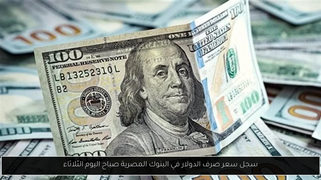 سجل سعر صرف الدولار في البنوك المصرية صباح اليوم الثلاثاء