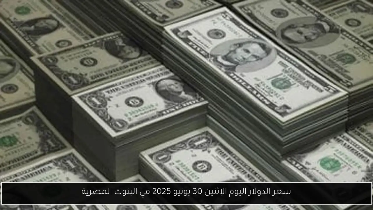سعر الدولار اليوم الإثنين 30 يونيو 2025 في البنوك المصرية