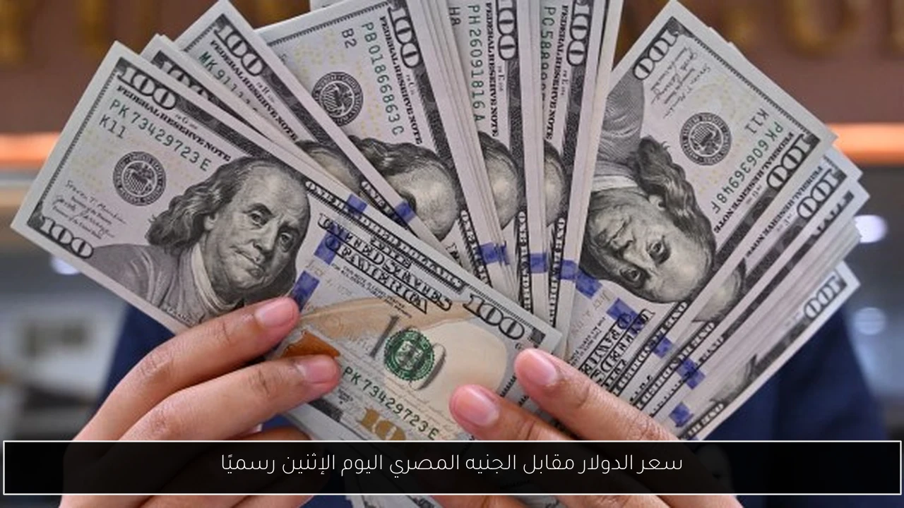 سعر الدولار مقابل الجنيه المصري اليوم الإثنين رسميًا
