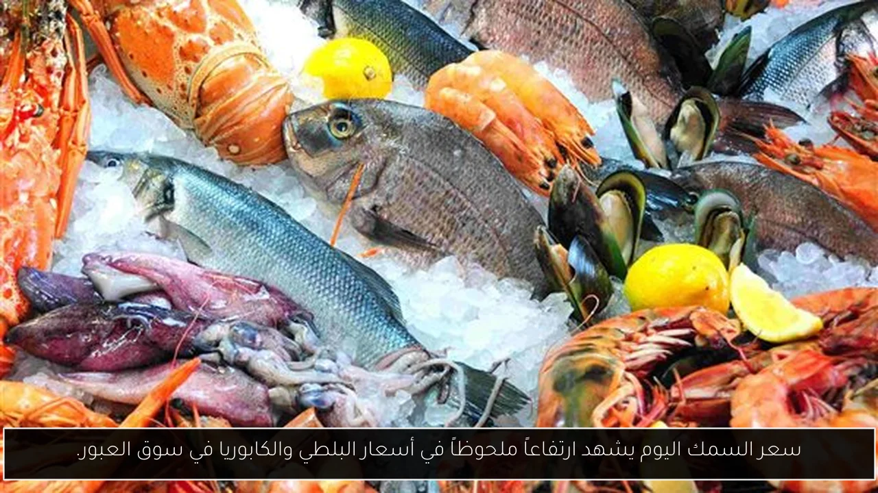 سعر السمك اليوم يشهد ارتفاعاً ملحوظاً في أسعار البلطي والكابوريا في سوق العبور.