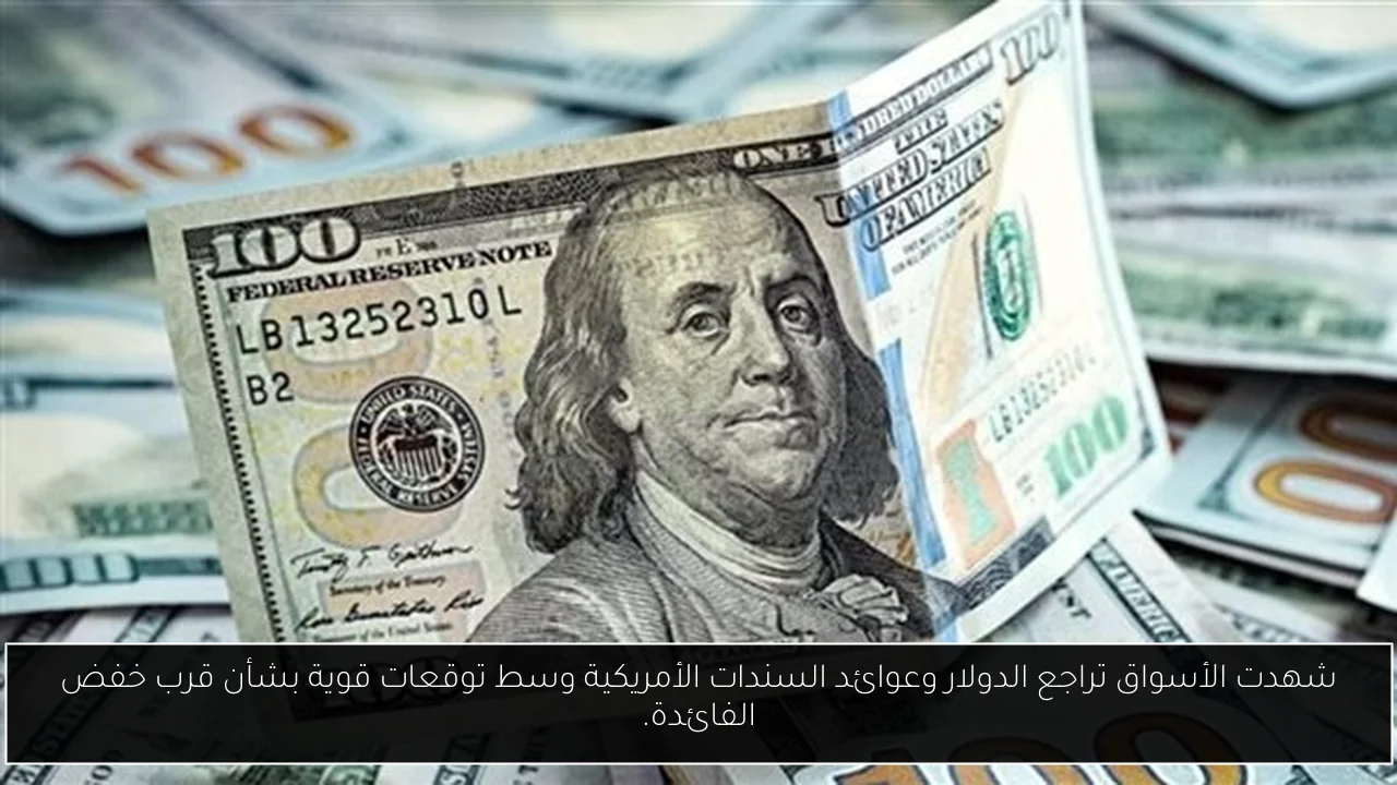 شهدت الأسواق تراجع الدولار وعوائد السندات الأمريكية وسط توقعات قوية بشأن قرب خفض الفائدة.