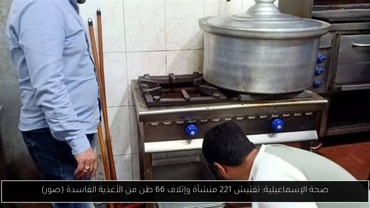 صحة الإسماعيلية: تفتيش 221 منشأة وإتلاف 66 طن من الأغذية الفاسدة (صور)