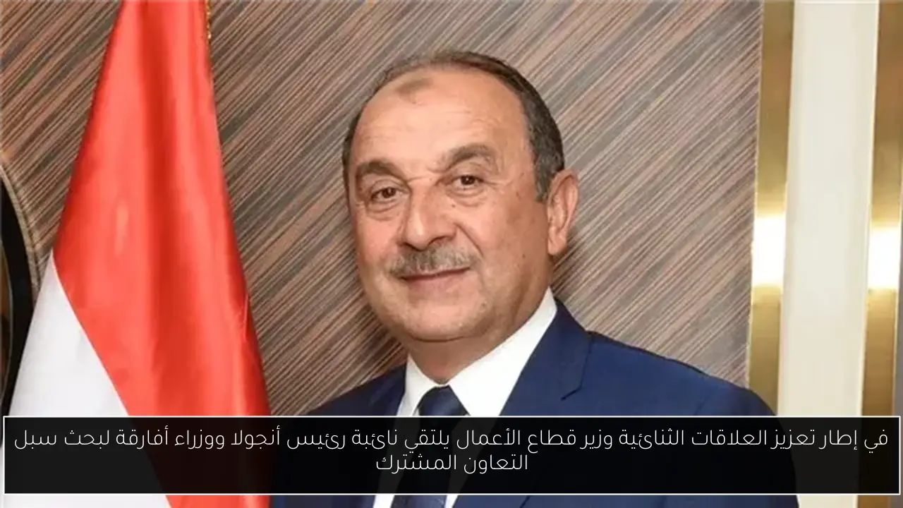 في إطار تعزيز العلاقات الثنائية وزير قطاع الأعمال يلتقي نائبة رئيس أنجولا ووزراء أفارقة لبحث سبل التعاون المشترك