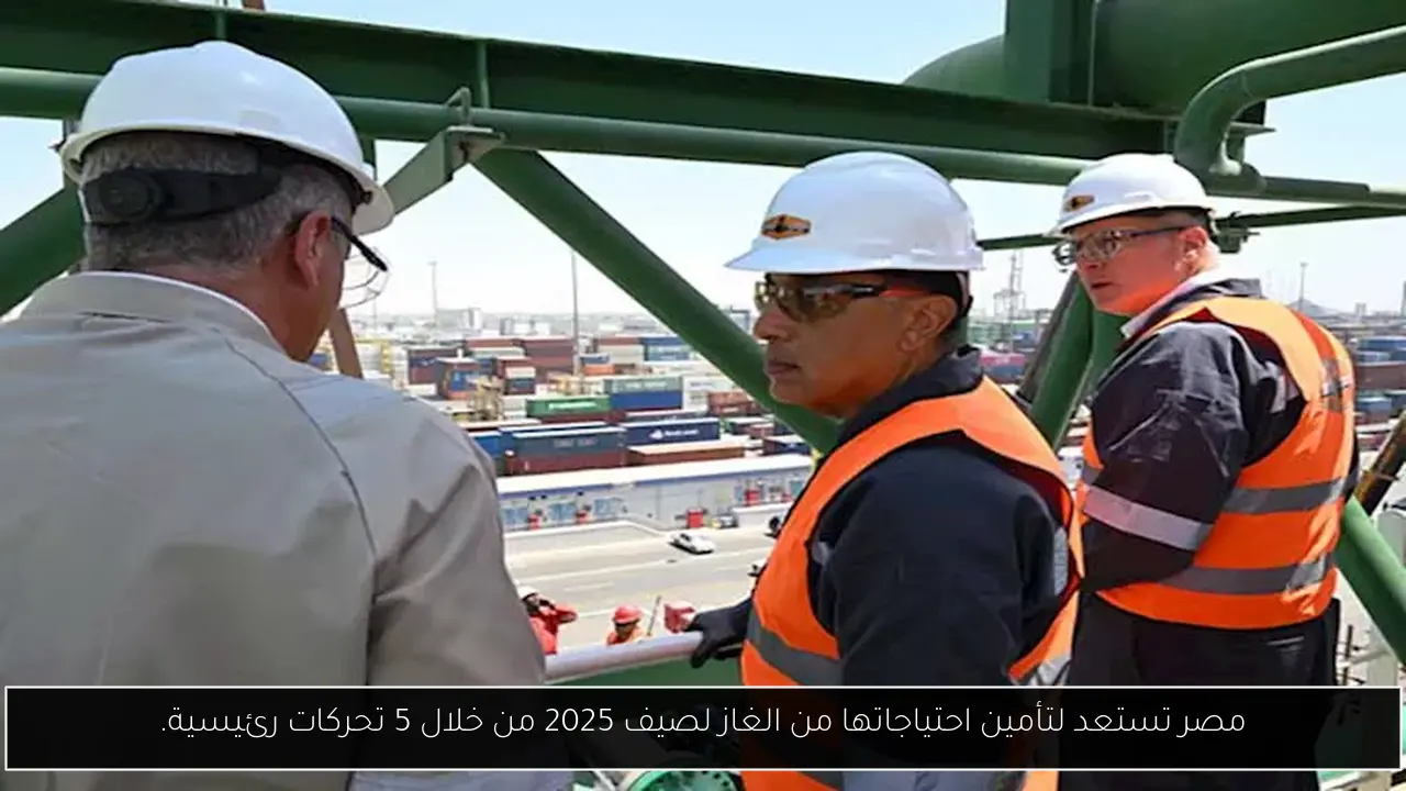مصر تستعد لتأمين احتياجاتها من الغاز لصيف 2025 من خلال 5 تحركات رئيسية.