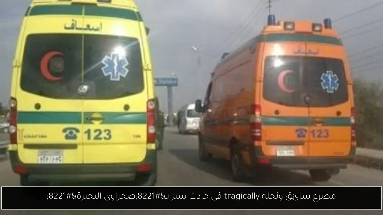 مصرع سائق ونجله tragically فى حادث سير بـ”صحراوى البحيرة”