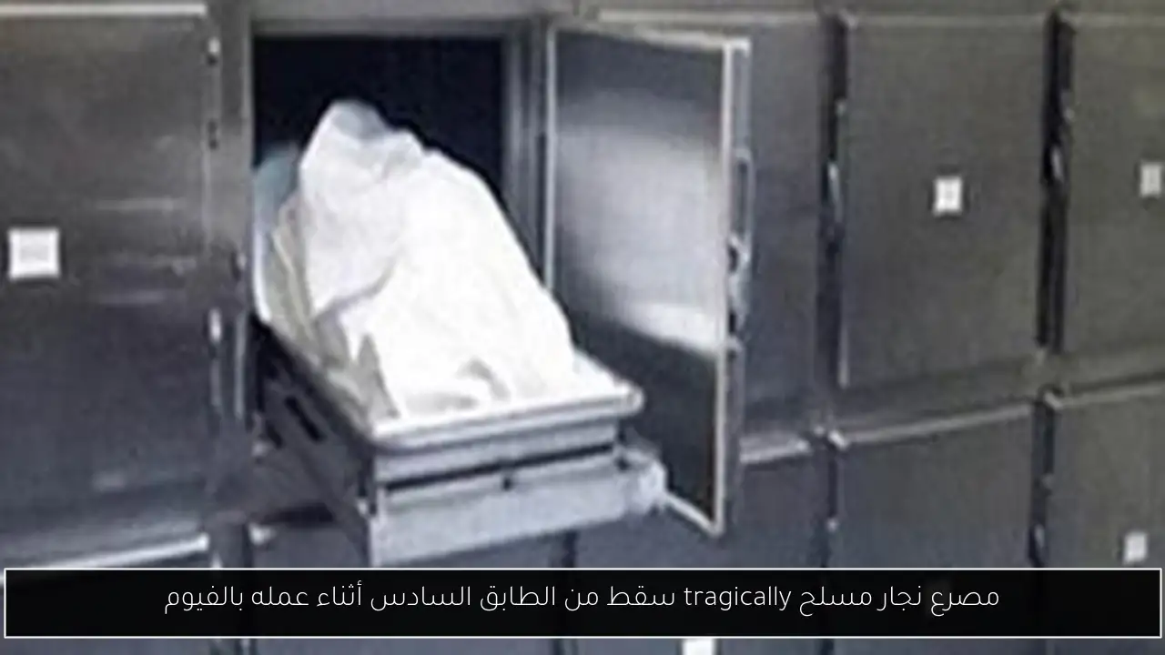 مصرع نجار مسلح tragically سقط من الطابق السادس أثناء عمله بالفيوم