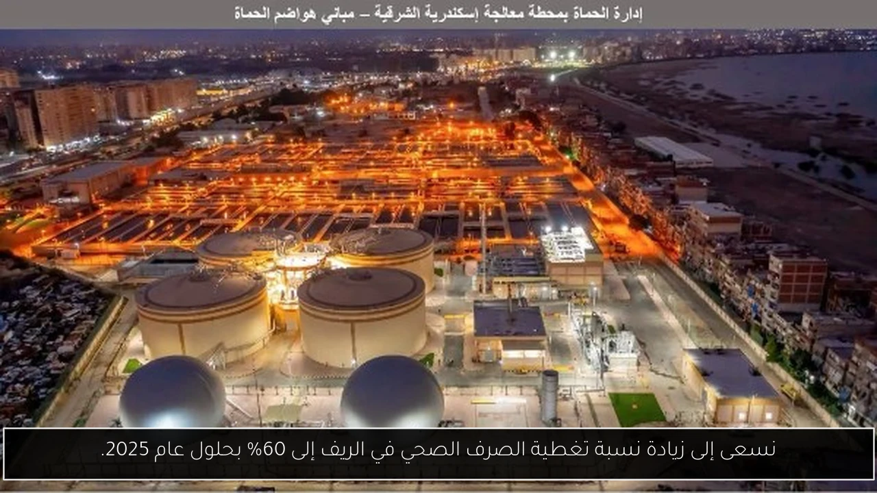 نسعى إلى زيادة نسبة تغطية الصرف الصحي في الريف إلى 60% بحلول عام 2025.