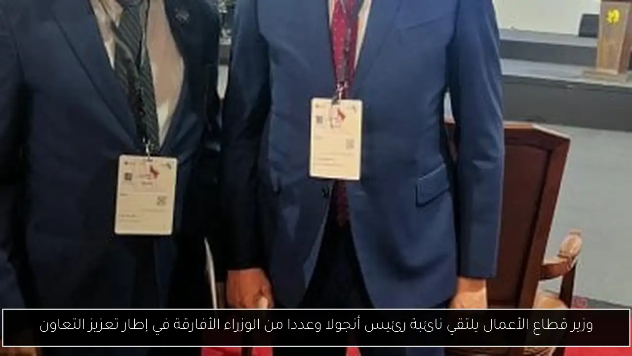 وزير قطاع الأعمال يلتقي نائبة رئيس أنجولا وعددا من الوزراء الأفارقة في إطار تعزيز التعاون