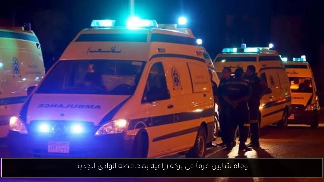 وفاة شابين غرقاً في بركة زراعية بمحافظة الوادي الجديد