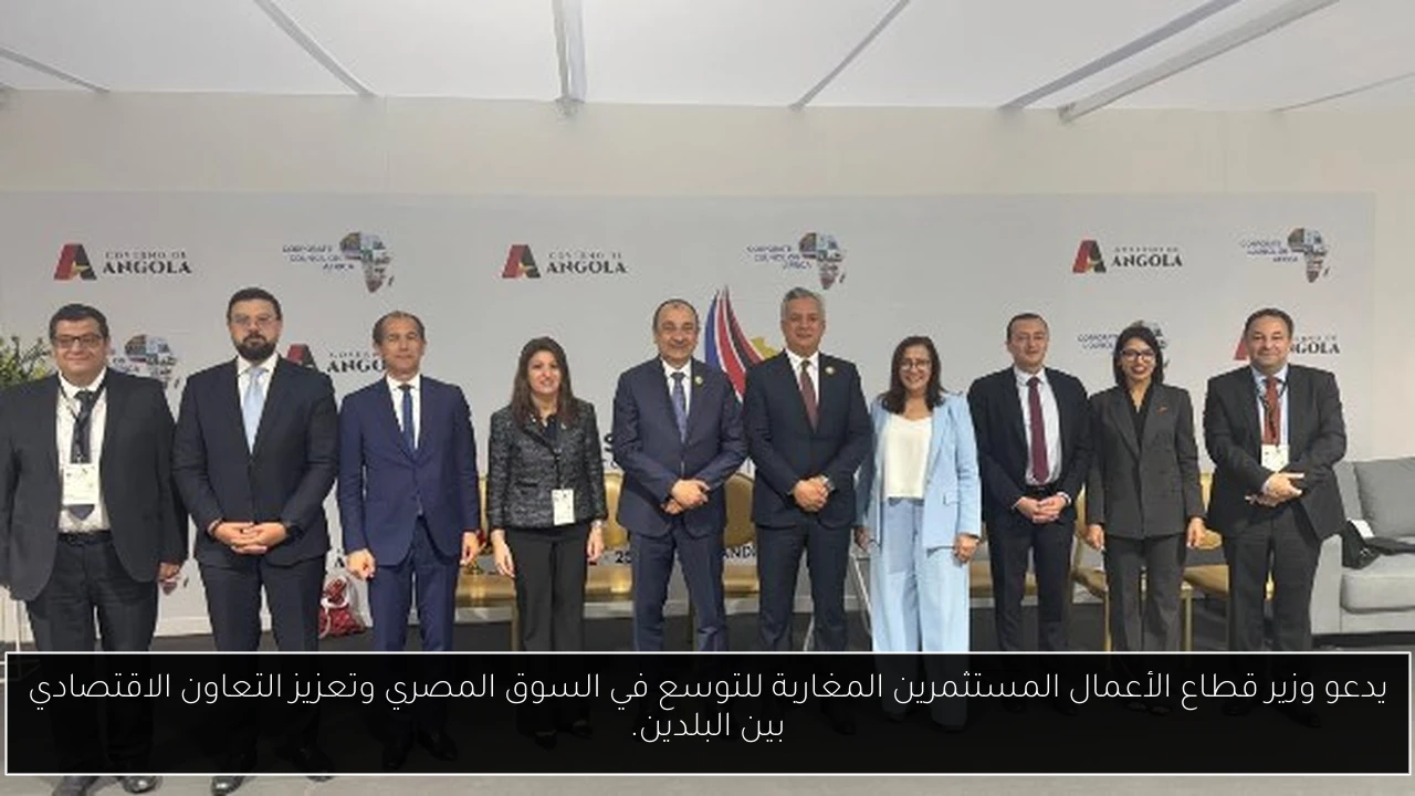 يدعو وزير قطاع الأعمال المستثمرين المغاربة للتوسع في السوق المصري وتعزيز التعاون الاقتصادي بين البلدين.