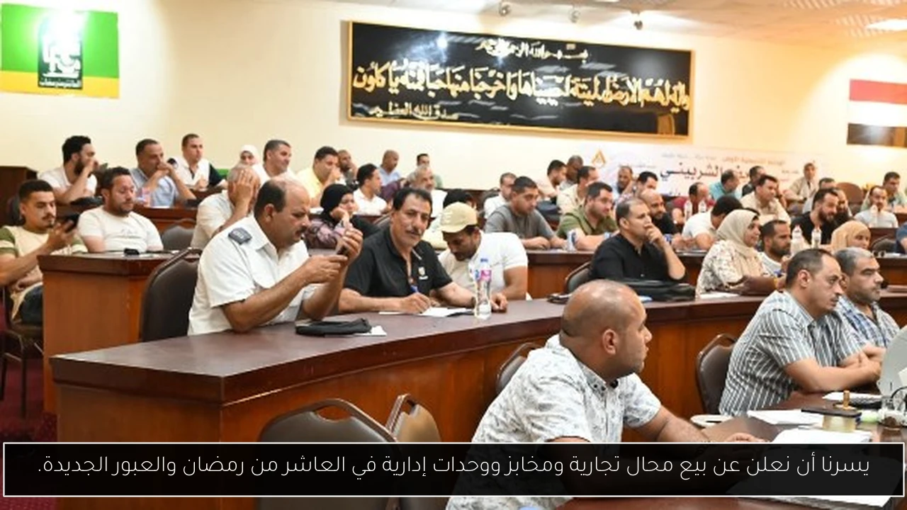 يسرنا أن نعلن عن بيع محال تجارية ومخابز ووحدات إدارية في العاشر من رمضان والعبور الجديدة.