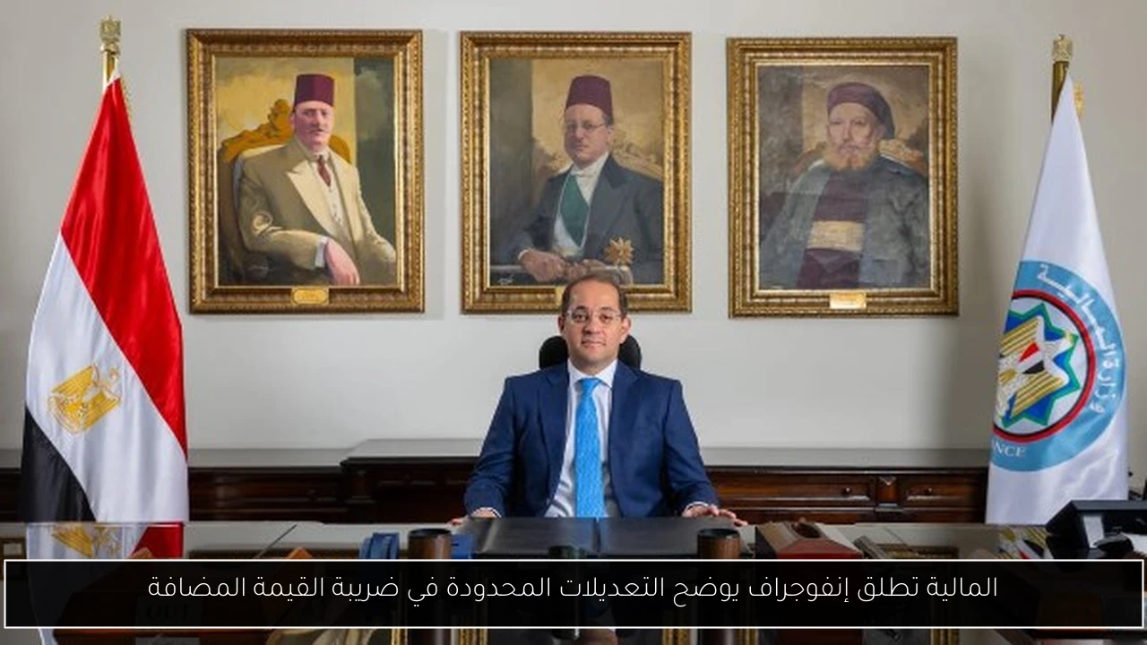 المالية تطلق إنفوجراف يوضح التعديلات المحدودة في ضريبة القيمة المضافة