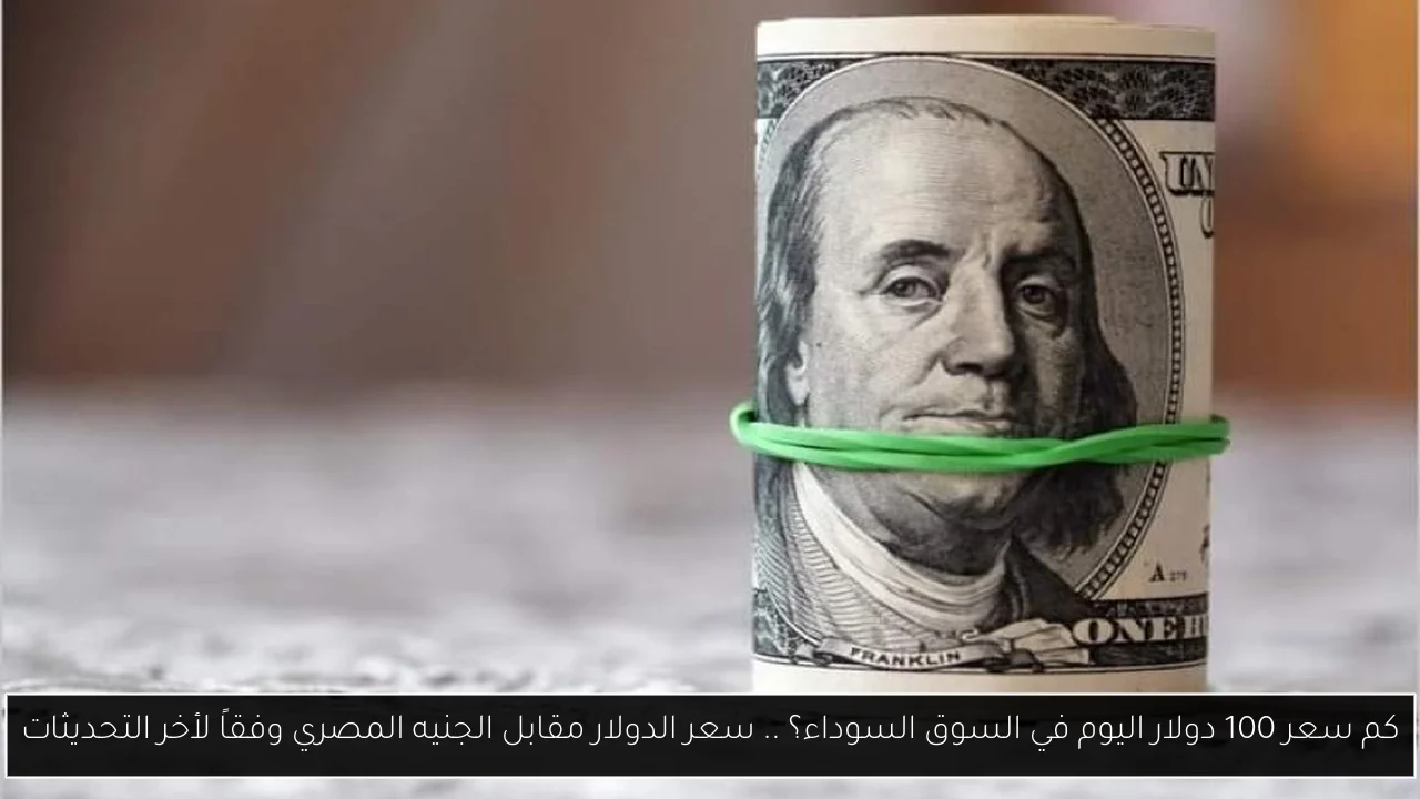 كم سعر 100 دولار اليوم في السوق السوداء؟ .. سعر الدولار مقابل الجنيه المصري وفقاً لأخر التحديثات