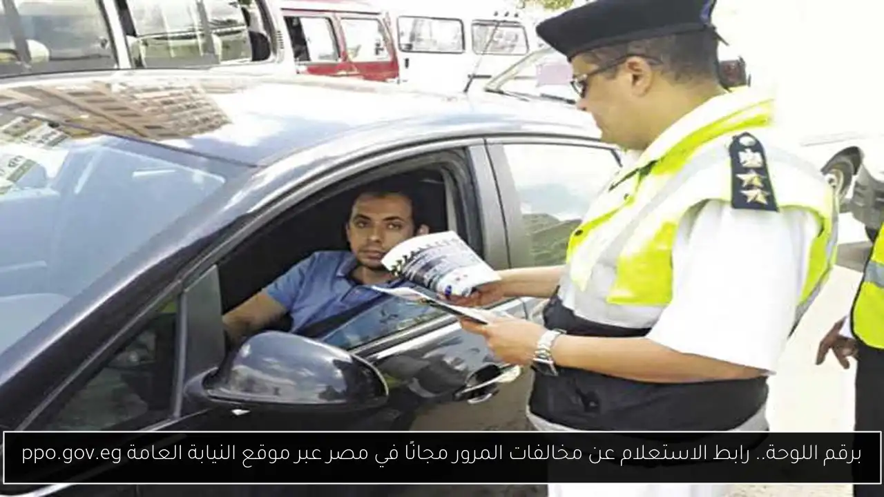 برقم اللوحة.. رابط الاستعلام عن مخالفات المرور مجانًا في مصر عبر موقع النيابة العامة ppo.gov.eg