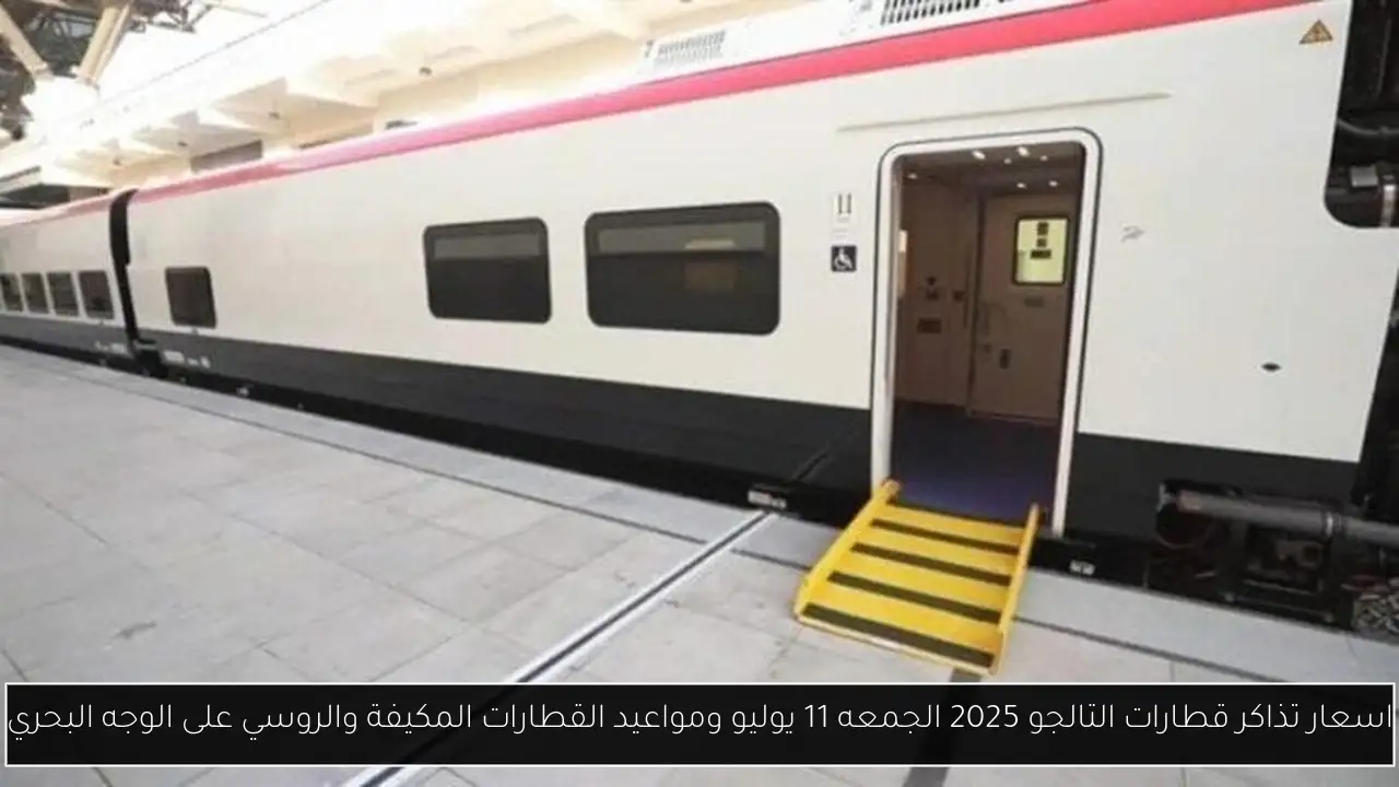 اسعار تذاكر قطارات التالجو 2025 الجمعه 11 يوليو ومواعيد القطارات المكيفة والروسي على الوجه البحري