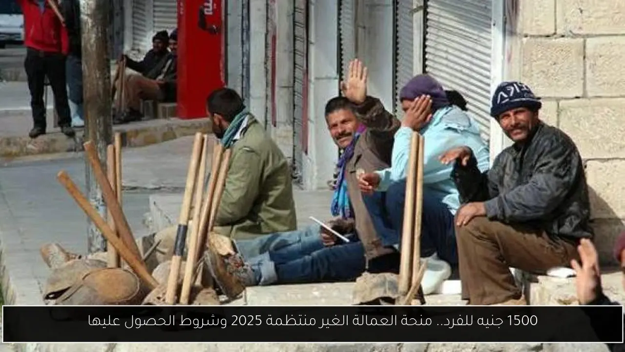 1500 جنيه للفرد.. منحة العمالة الغير منتظمة 2025 وشروط الحصول عليها