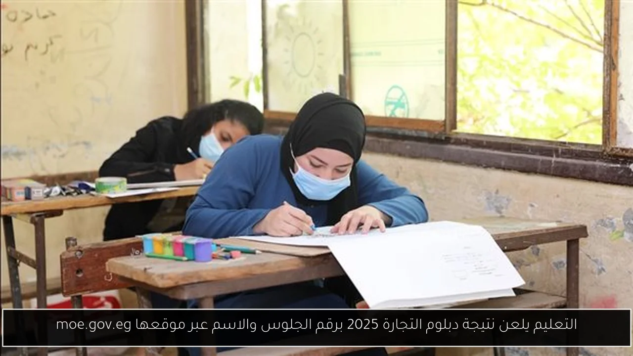 التعليم يلعن نتيجة دبلوم التجارة 2025 برقم الجلوس والاسم عبر موقعها moe.gov.eg