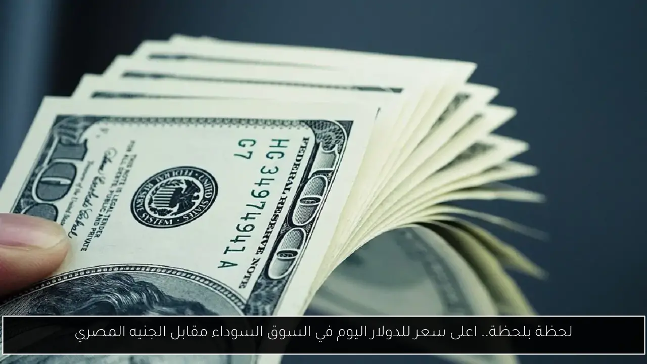 لحظة بلحظة.. اعلى سعر للدولار اليوم في السوق السوداء مقابل الجنيه المصري