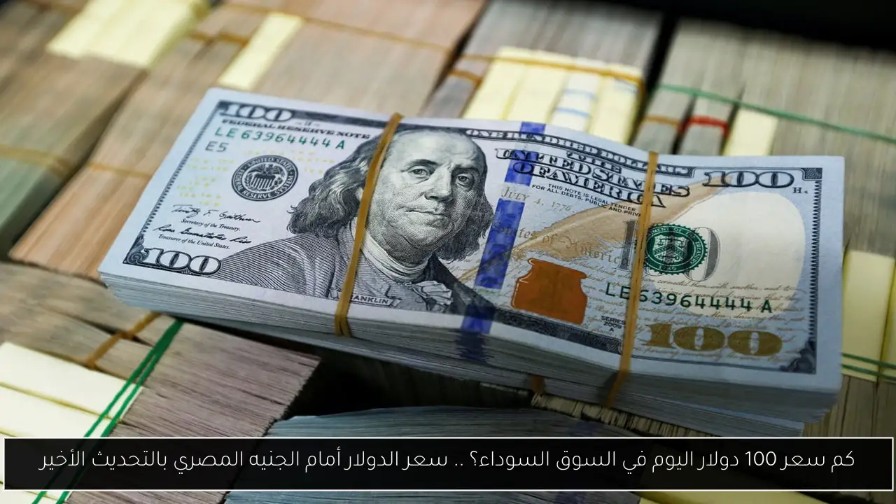 كم سعر 100 دولار اليوم في السوق السوداء؟ .. سعر الدولار أمام الجنيه المصري بالتحديث الأخير