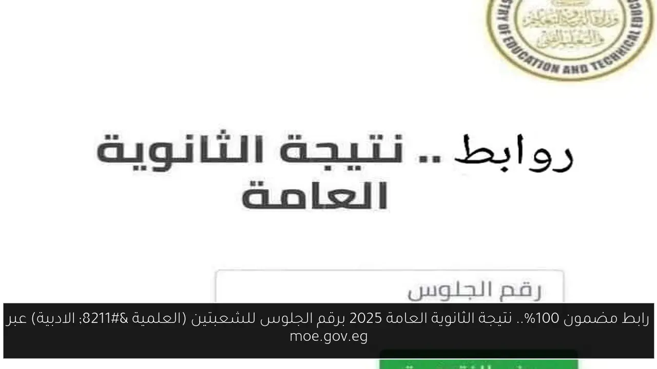 قائمة أوائل الثانوية العامة 2025 بالأسماء والمحافظات بعد اعتماد النتيجة رسميًا
