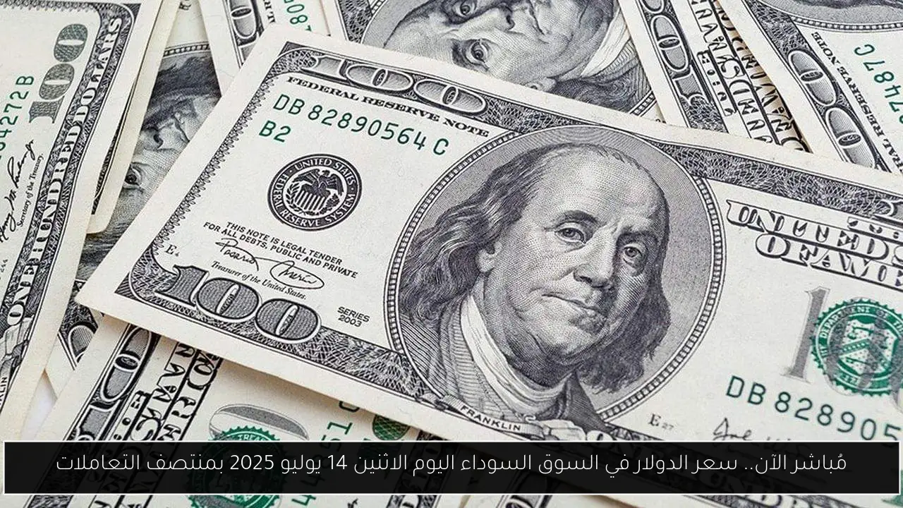 مُباشر الآن.. سعر الدولار في السوق السوداء اليوم الاثنين 14 يوليو 2025 بمنتصف التعاملات
