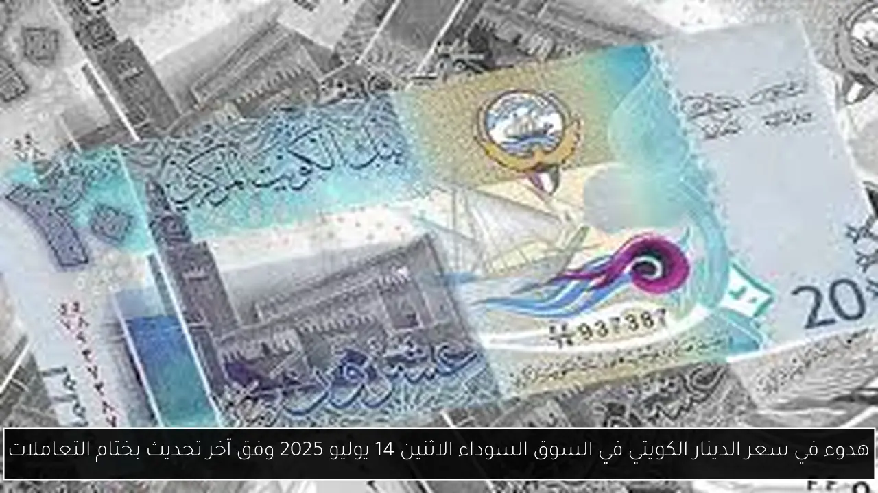 هدوء في سعر الدينار الكويتي في السوق السوداء الاثنين 14 يوليو 2025 وفق آخر تحديث بختام التعاملات