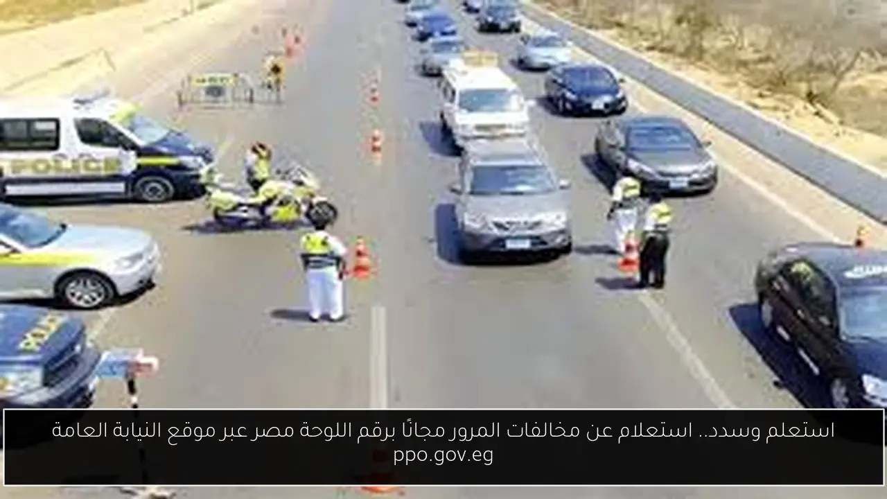 استعلم وسدد.. استعلام عن مخالفات المرور مجانًا برقم اللوحة مصر عبر موقع النيابة العامة ppo.gov.eg