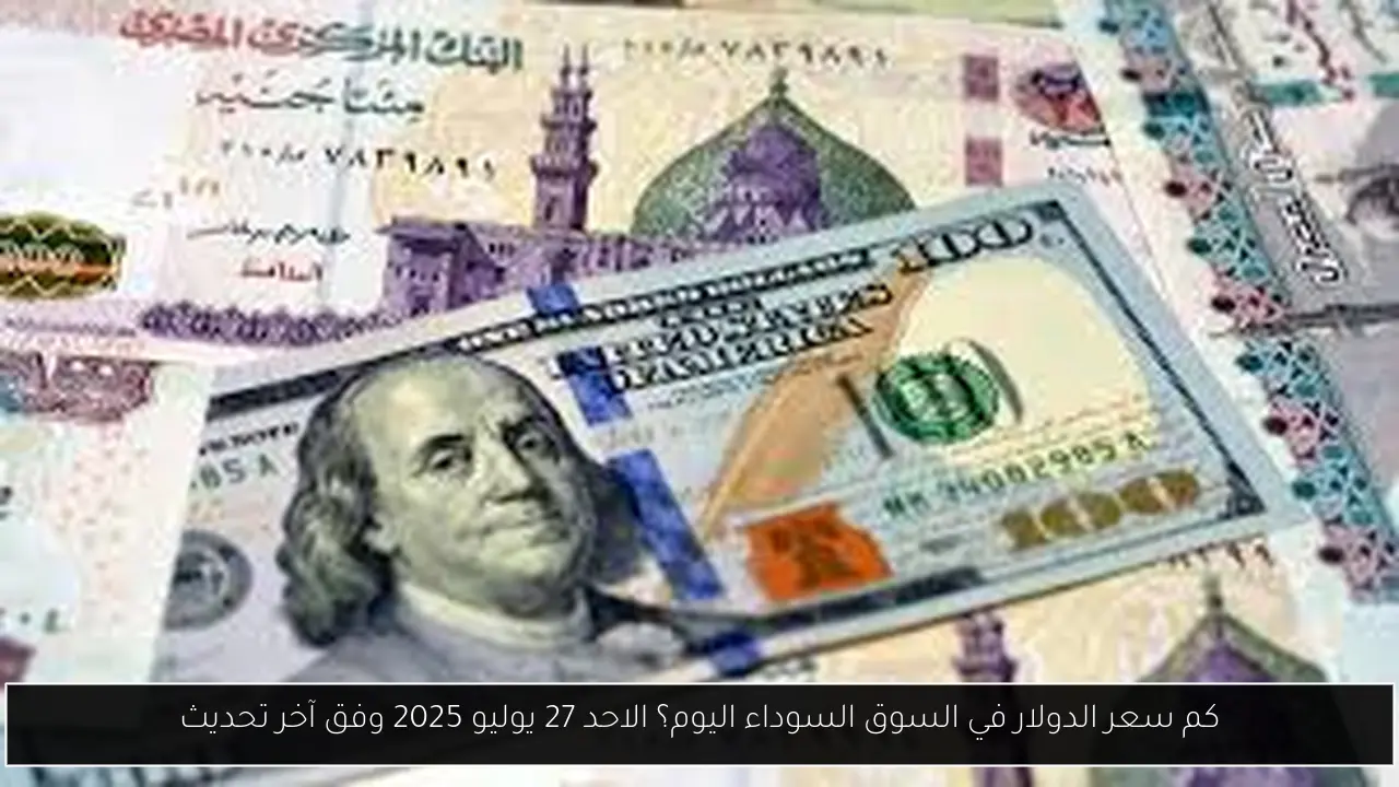 كم سعر الدولار في السوق السوداء اليوم؟ الاحد 27 يوليو 2025 وفق آخر تحديث