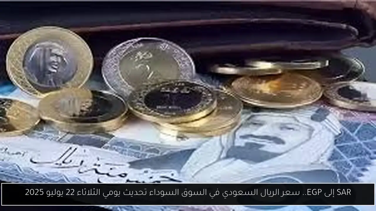 SAR إلى EGP.. سعر الريال السعودي في السوق السوداء تحديث يومي الثلاثاء 22 يوليو 2025