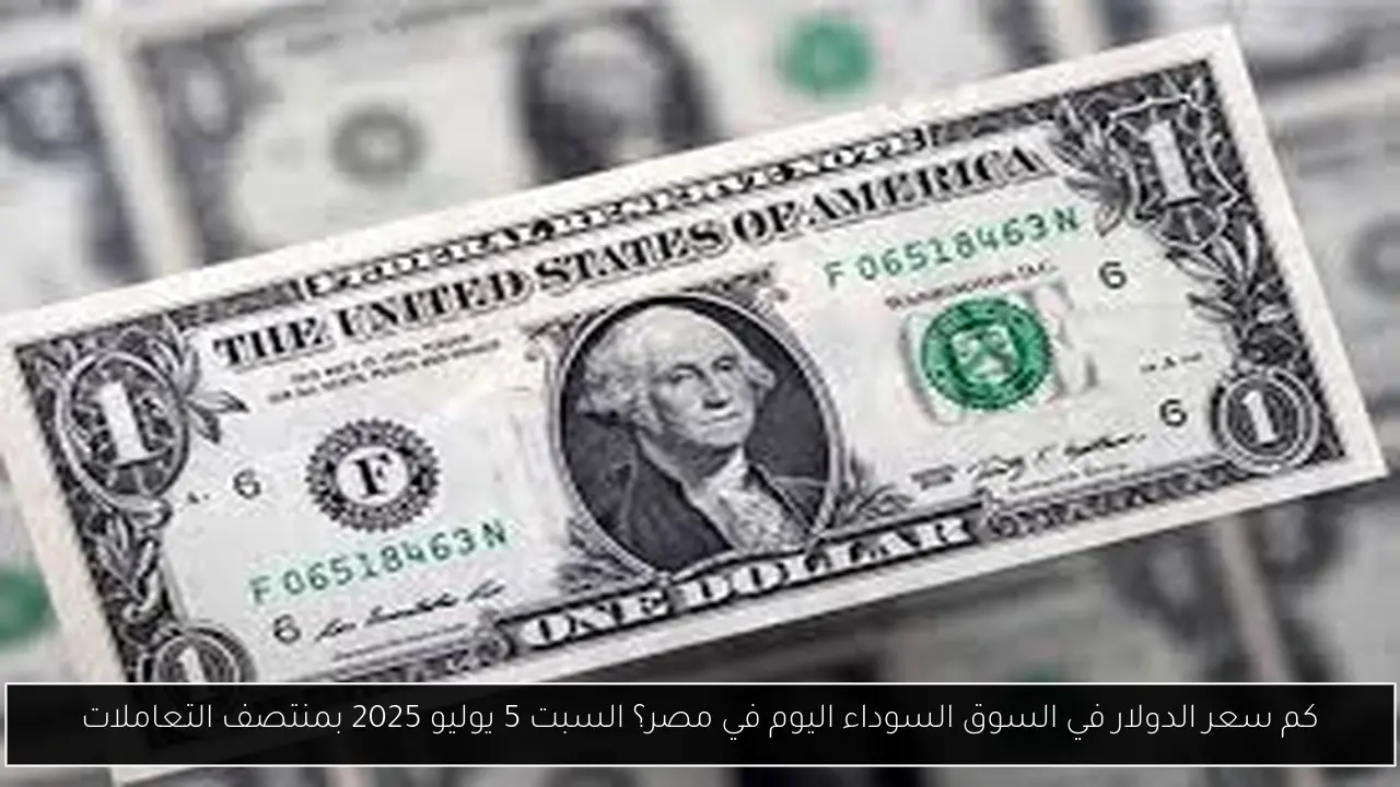 لحظياً.. كم سعر الدولار في السوق السوداء اليوم في مصر؟ السبت 5 يوليو 2025 بمنتصف التعاملات