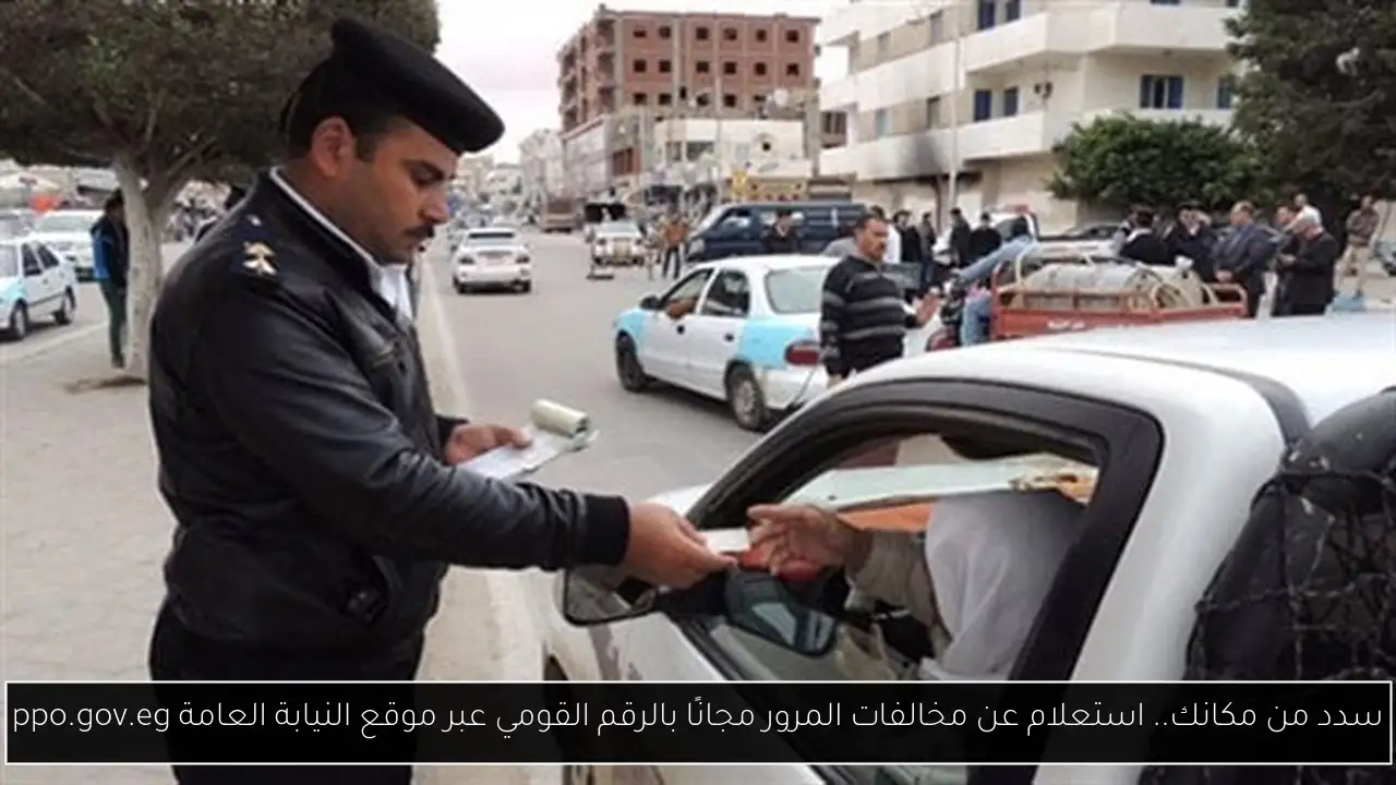 سدد من مكانك.. استعلام عن مخالفات المرور مجانًا بالرقم القومي عبر موقع النيابة العامة ppo.gov.eg
