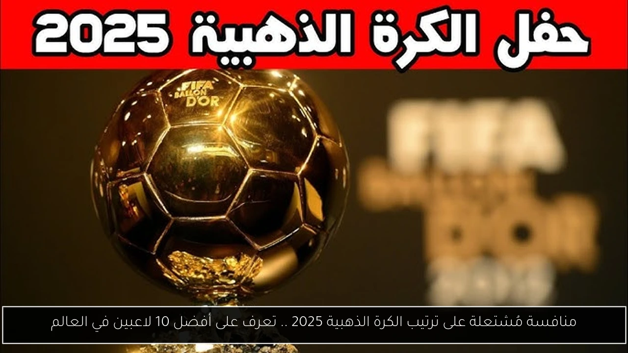 منافسة مُشتعلة على ترتيب الكرة الذهبية 2025 .. تعرف على أفضل 10 لاعبين في العالم